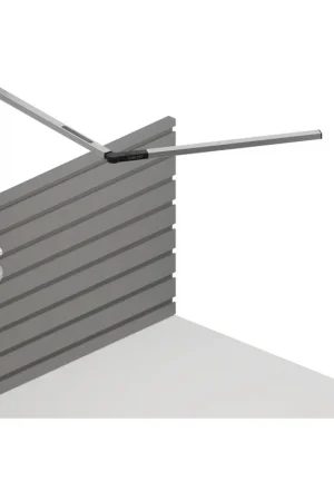Z-Bar Mini LED 2 inch Silver Slatwall Mount Desk Lamp Wall Light Best Seller